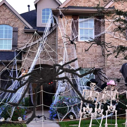Spooktacular Spider Web Display for Halloween Yard Decor