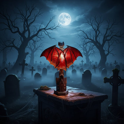 Enchanting Gothic Bat LED Table Lamp for Spooky Decor