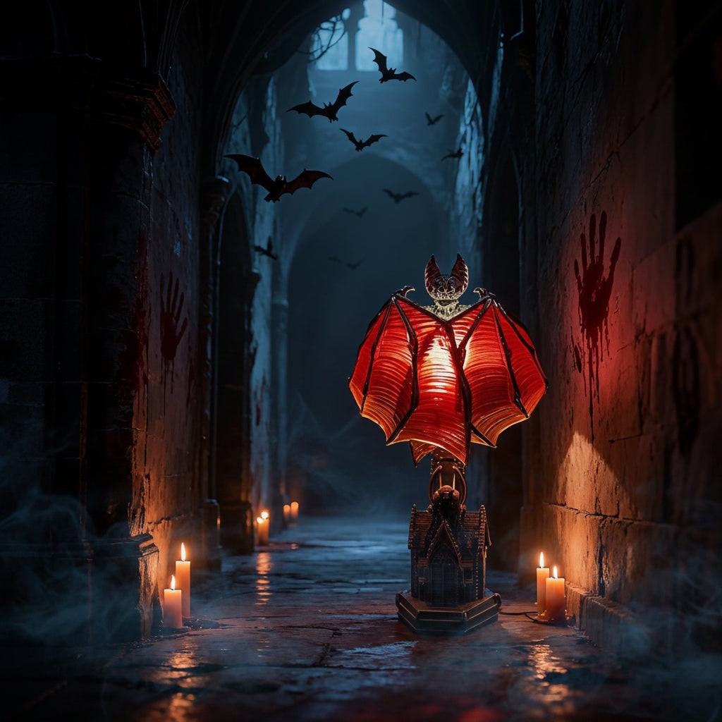 Enchanting Gothic Bat LED Table Lamp for Spooky Decor