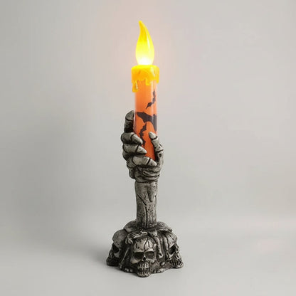 Spooky Skeleton Hand LED Candle for Halloween Decor