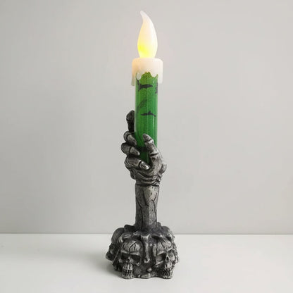 Spooky Skeleton Hand LED Candle for Halloween Decor