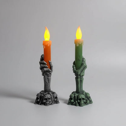 Spooky Skeleton Hand LED Candle for Halloween Decor