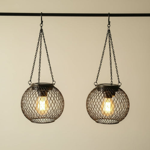 Solar-Powered Hanging Lantern for Magical Outdoor Illumination