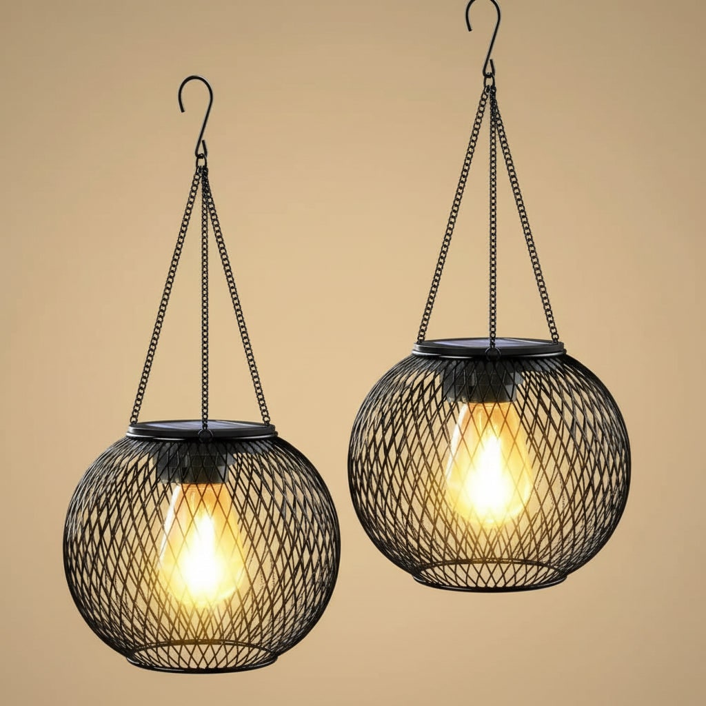 Solar-Powered Hanging Lantern for Magical Outdoor Illumination