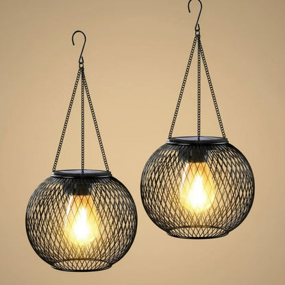 Solar-Powered Hanging Lantern for Magical Outdoor Illumination
