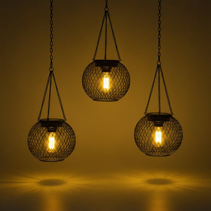 Solar-Powered Hanging Lantern for Magical Outdoor Illumination