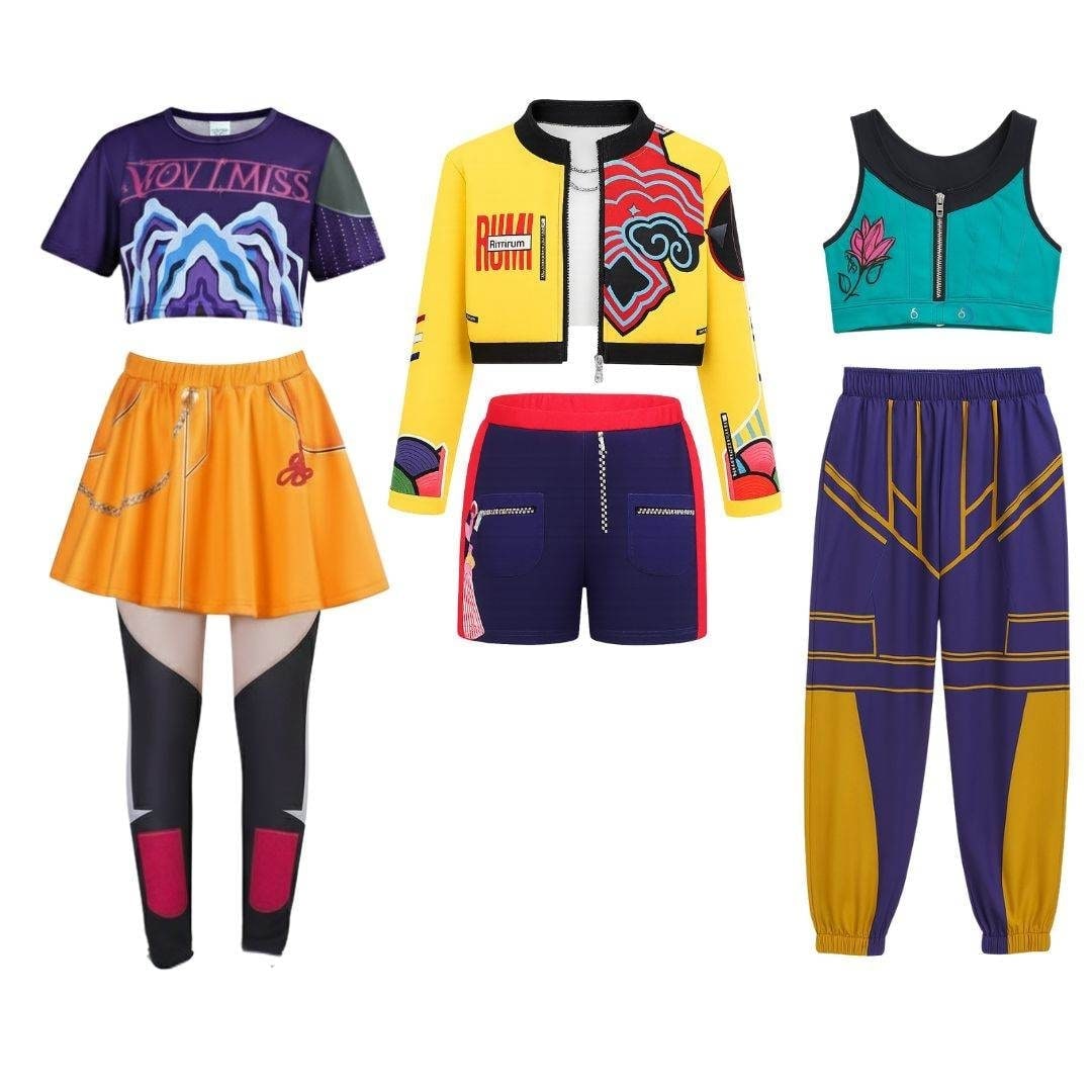 Vibrant Hip Hop Dance Outfit with Stylish Crop Top and Joggers