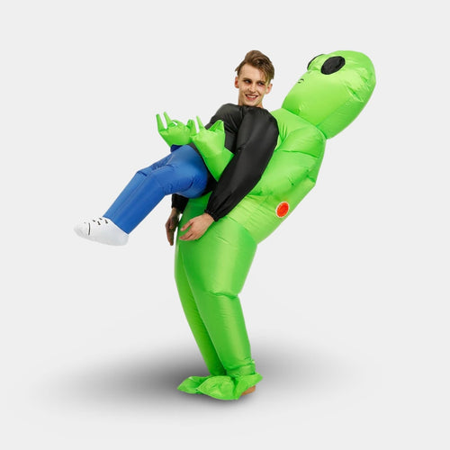 Outrageous Inflatable Extraterrestrial Costume with Fan