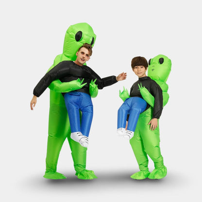 Outrageous Inflatable Extraterrestrial Costume with Fan