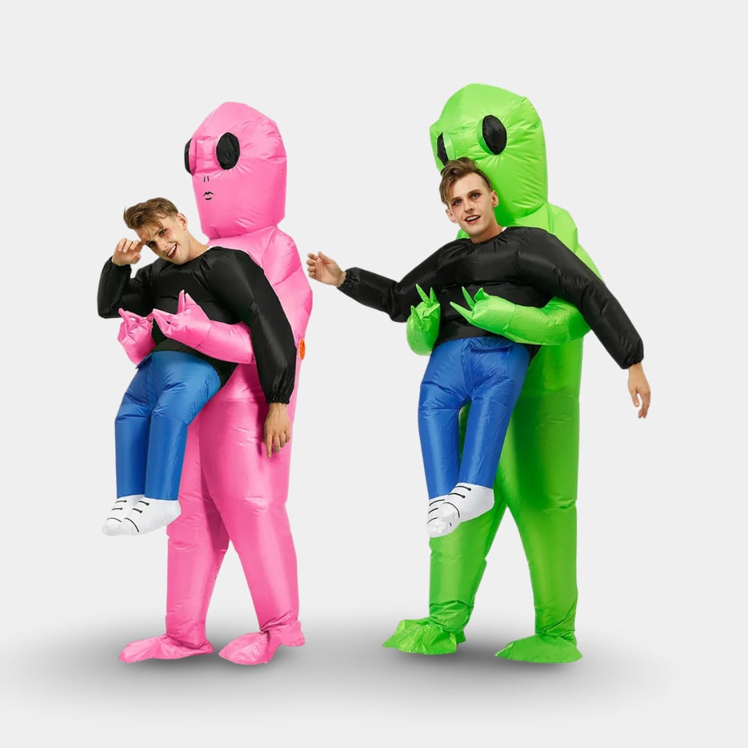 Outrageous Inflatable Extraterrestrial Costume with Fan