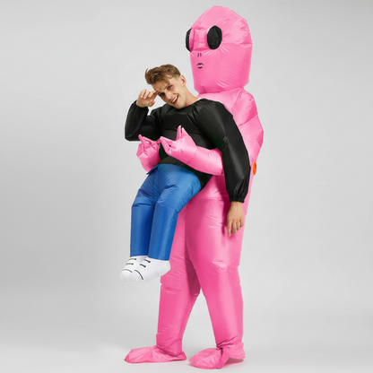 Galactic Abductor Inflatable Costume with Air Blower & Legs