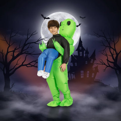 Galactic Abductor Inflatable Costume with Air Blower & Legs