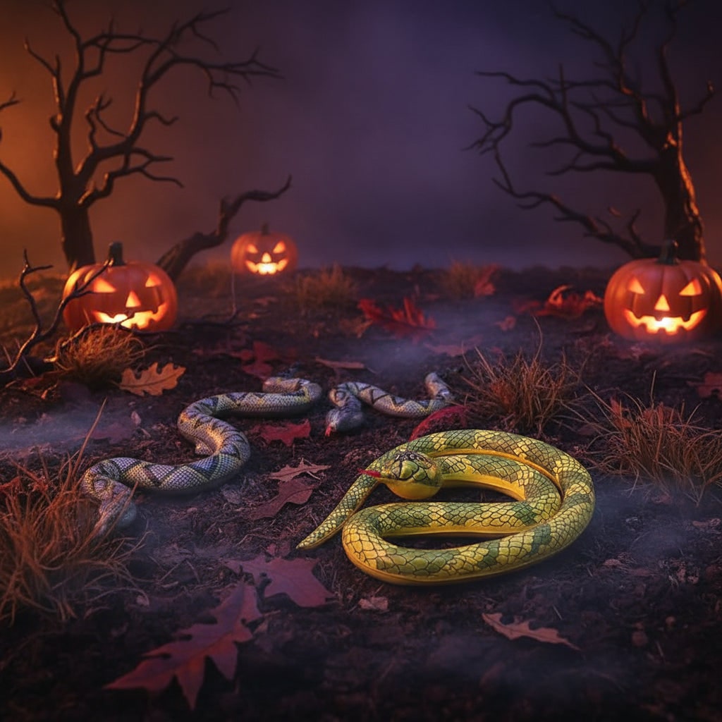 Frightening Inflatable Serpent for Spooky Outdoor Decor