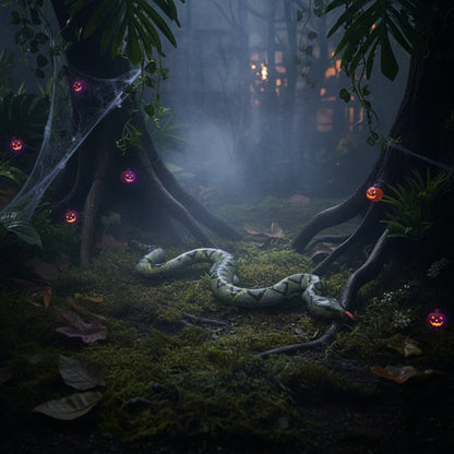 Frightening Inflatable Serpent for Spooky Outdoor Decor