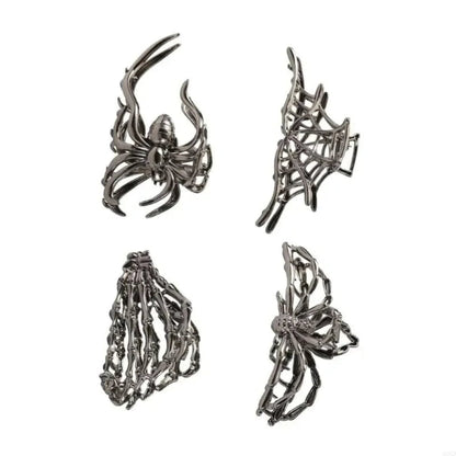 Spooktacular Metal Hair Clips with Halloween-Themed Designs