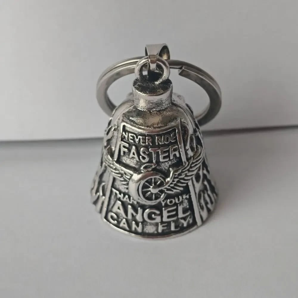 Winged Design Biker Charm Bell for Motorcycle Enthusiasts