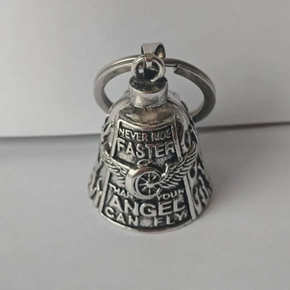 Winged Design Biker Charm Bell for Motorcycle Enthusiasts