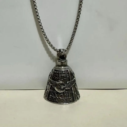 Winged Design Biker Charm Bell for Motorcycle Enthusiasts