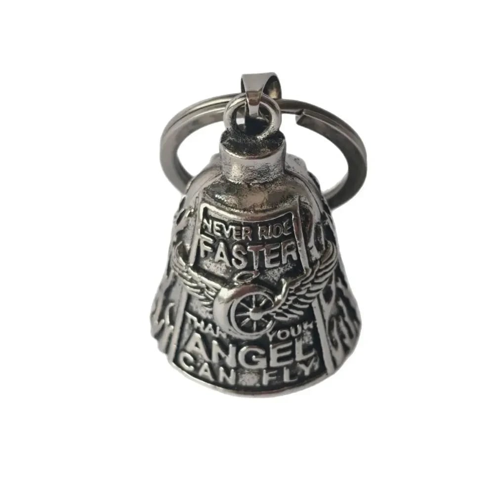 Winged Design Biker Charm Bell for Motorcycle Enthusiasts