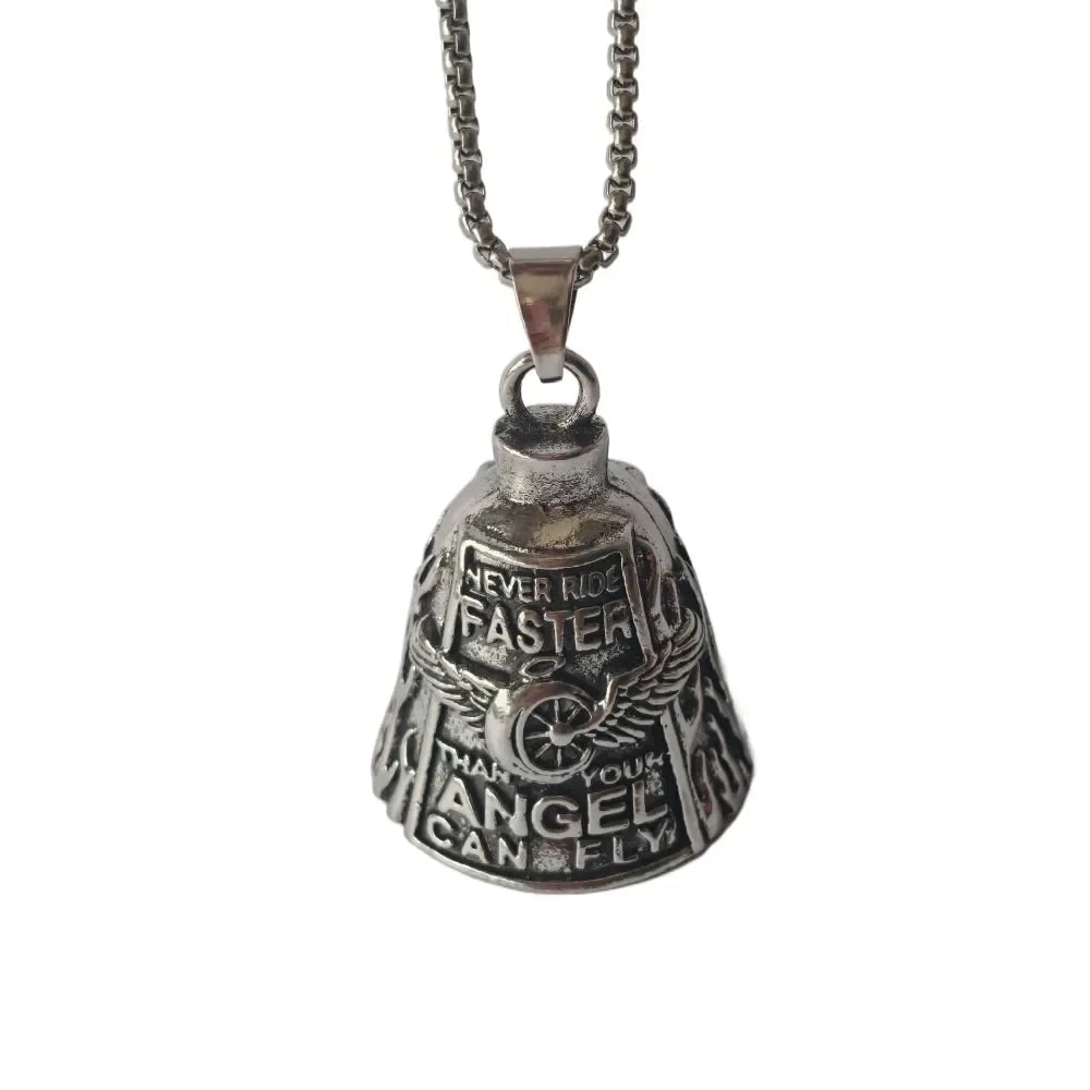Winged Design Biker Charm Bell for Motorcycle Enthusiasts