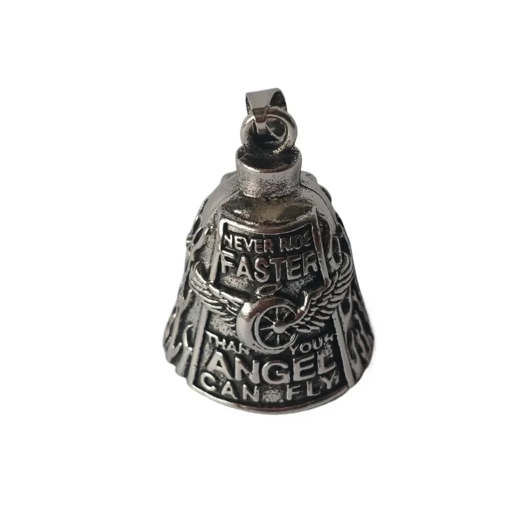 Winged Design Biker Charm Bell for Motorcycle Enthusiasts