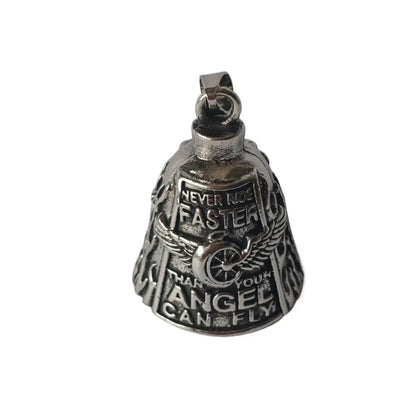 Winged Design Biker Charm Bell for Motorcycle Enthusiasts