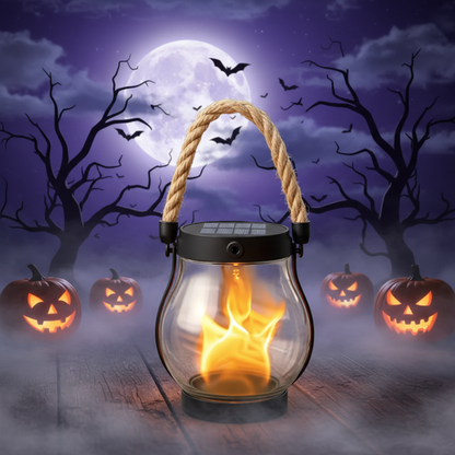 Enchanting Solar Lantern with Flickering Flame for Outdoor Décor