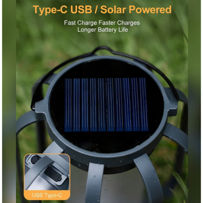 Enchanting Solar Lantern with Flickering Flame for Outdoor Décor