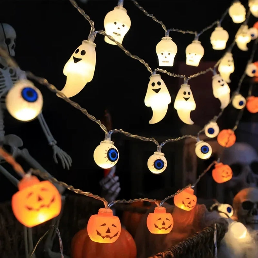Charming LED String Lights for Outdoor Halloween Decor