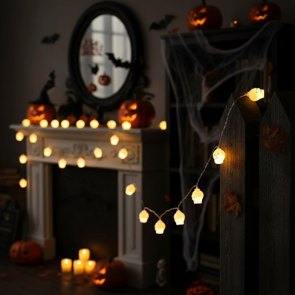 Charming LED String Lights for Outdoor Halloween Decor