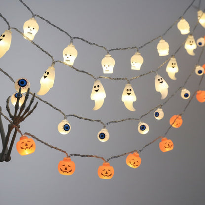 Spooky Outdoor LED String Lights for Halloween Celebrations