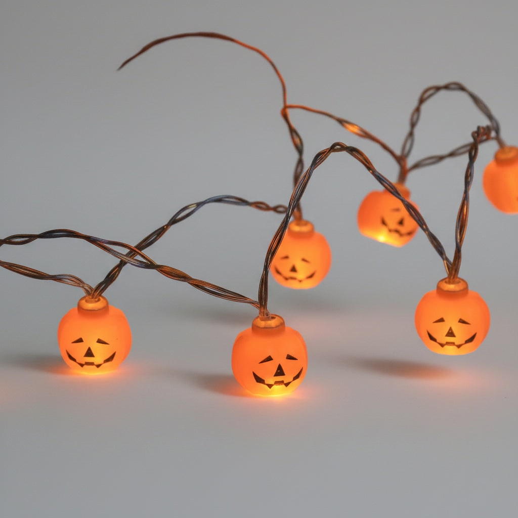 Spooky Outdoor LED String Lights for Halloween Celebrations