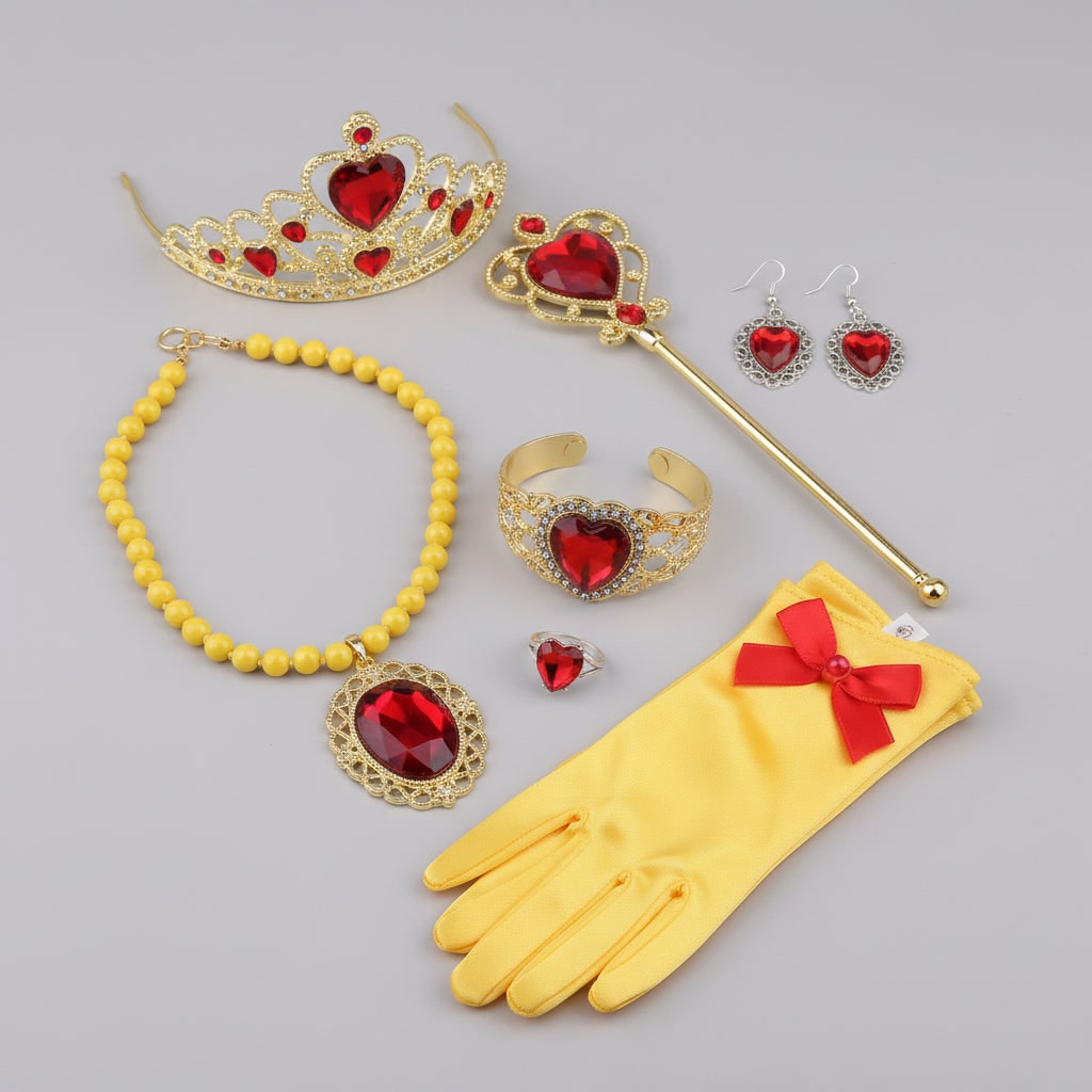 Enchanted Princess Costume Accessory Set with Tiara & Gloves