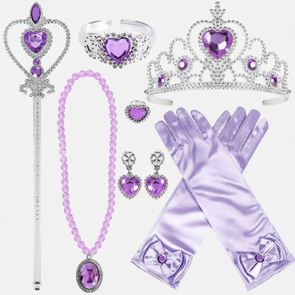 Enchanted Princess Costume Accessory Set with Tiara & Gloves