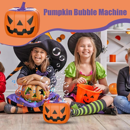 Enchanting Pumpkin Bubble Blaster with LED Lights for Festive Occasions