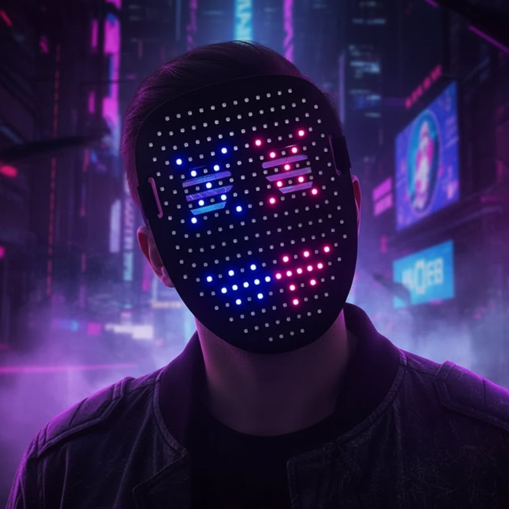 Illuminate Your Costume with the SpectraGlow LED Face Mask