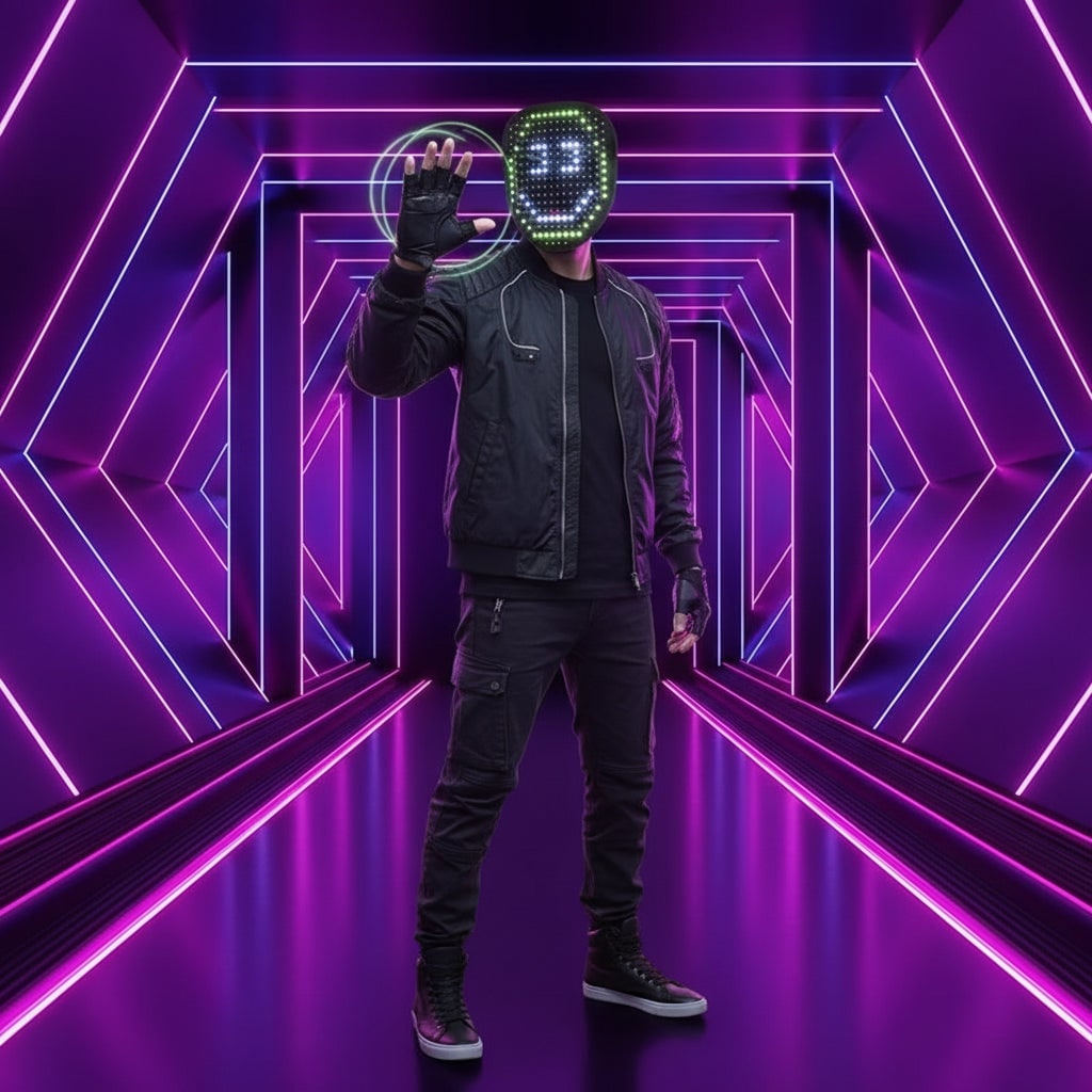 Illuminate Your Costume with the SpectraGlow LED Face Mask