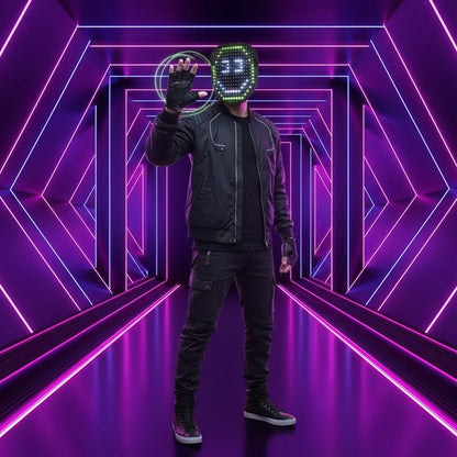 Illuminate Your Costume with the SpectraGlow LED Face Mask