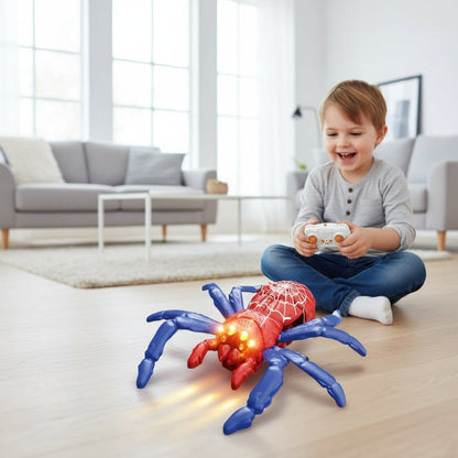 Creepy Crawler Remote-Controlled Spider with Illuminated Eyes