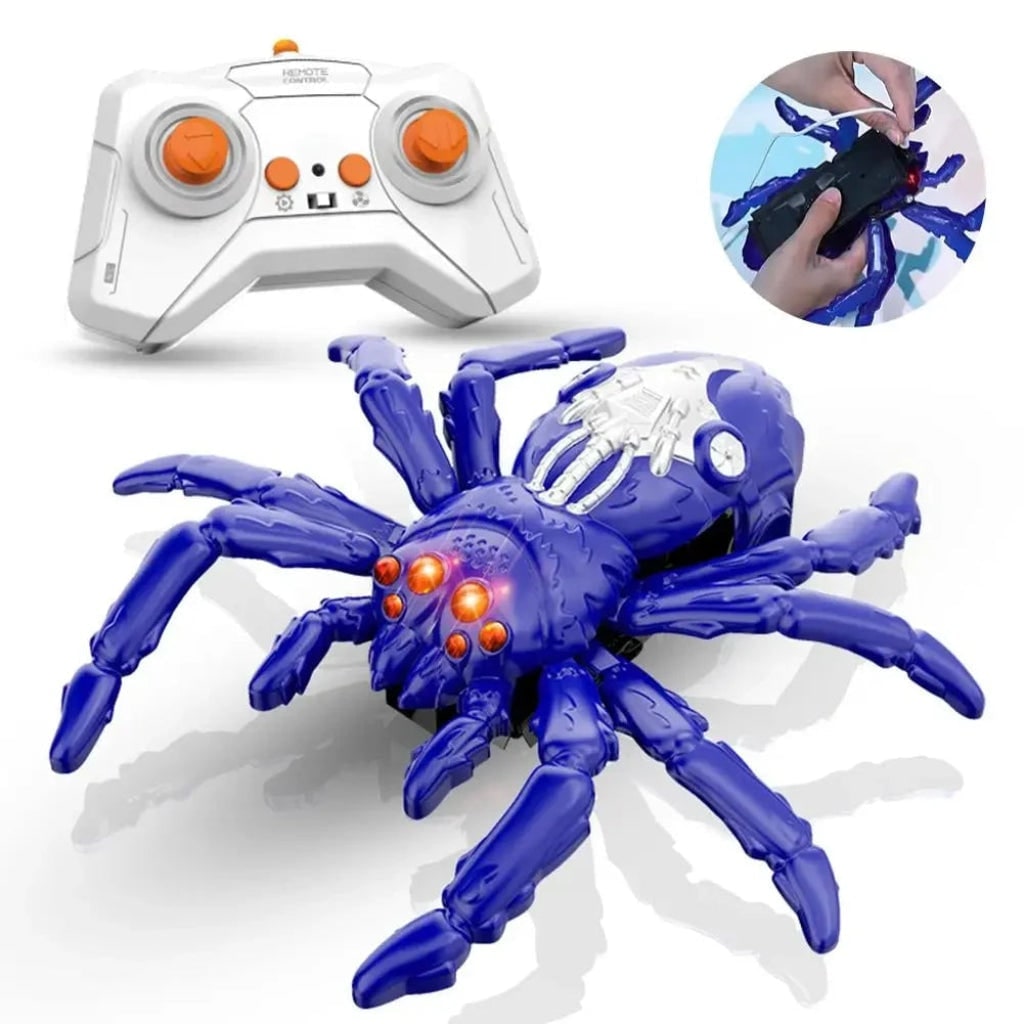 Creepy Crawler Remote-Controlled Spider with Illuminated Eyes