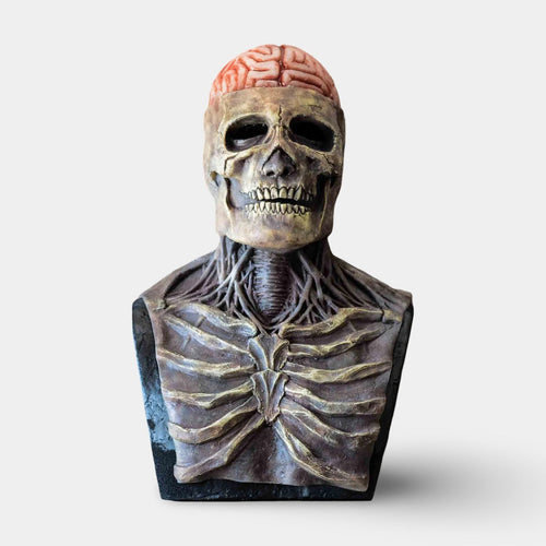Creepy Skull Sculpture for Haunting Halloween Decor