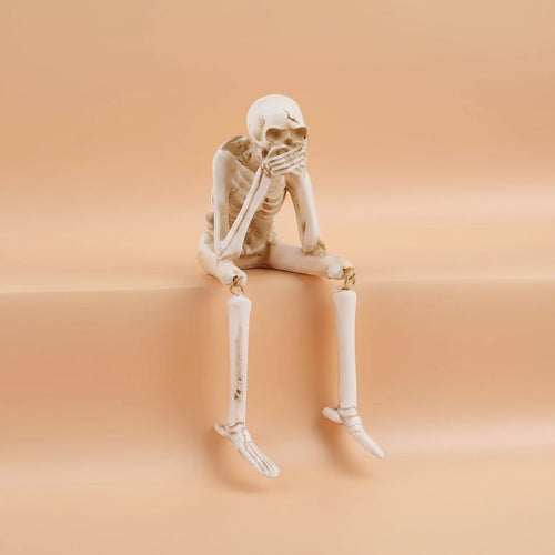 Charming Skeleton Shelf Sitters Set – Perfect Halloween Decor