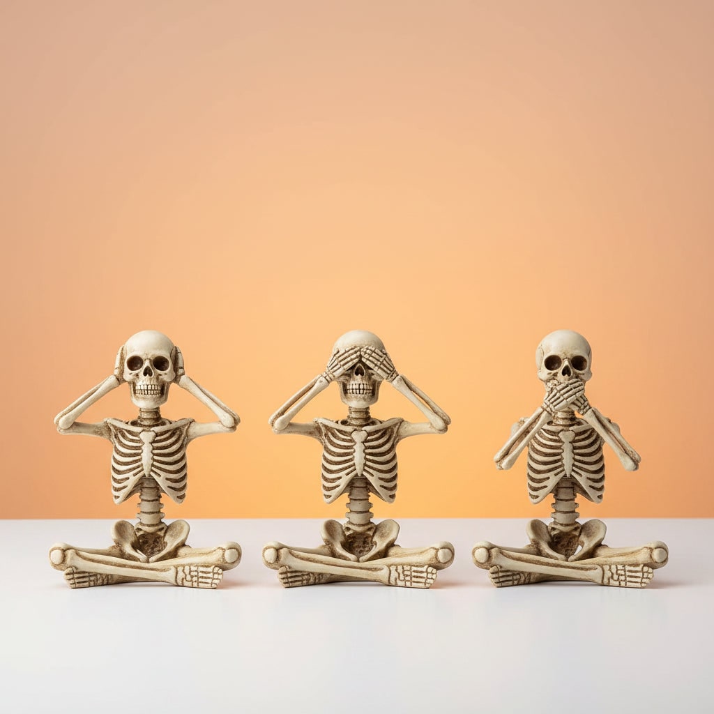 Charming Skeleton Shelf Sitters Set – Perfect Halloween Decor