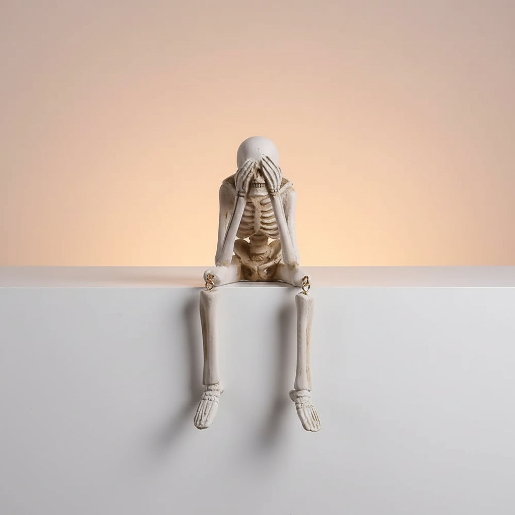 Charming Skeleton Shelf Sitters Set – Perfect Halloween Decor
