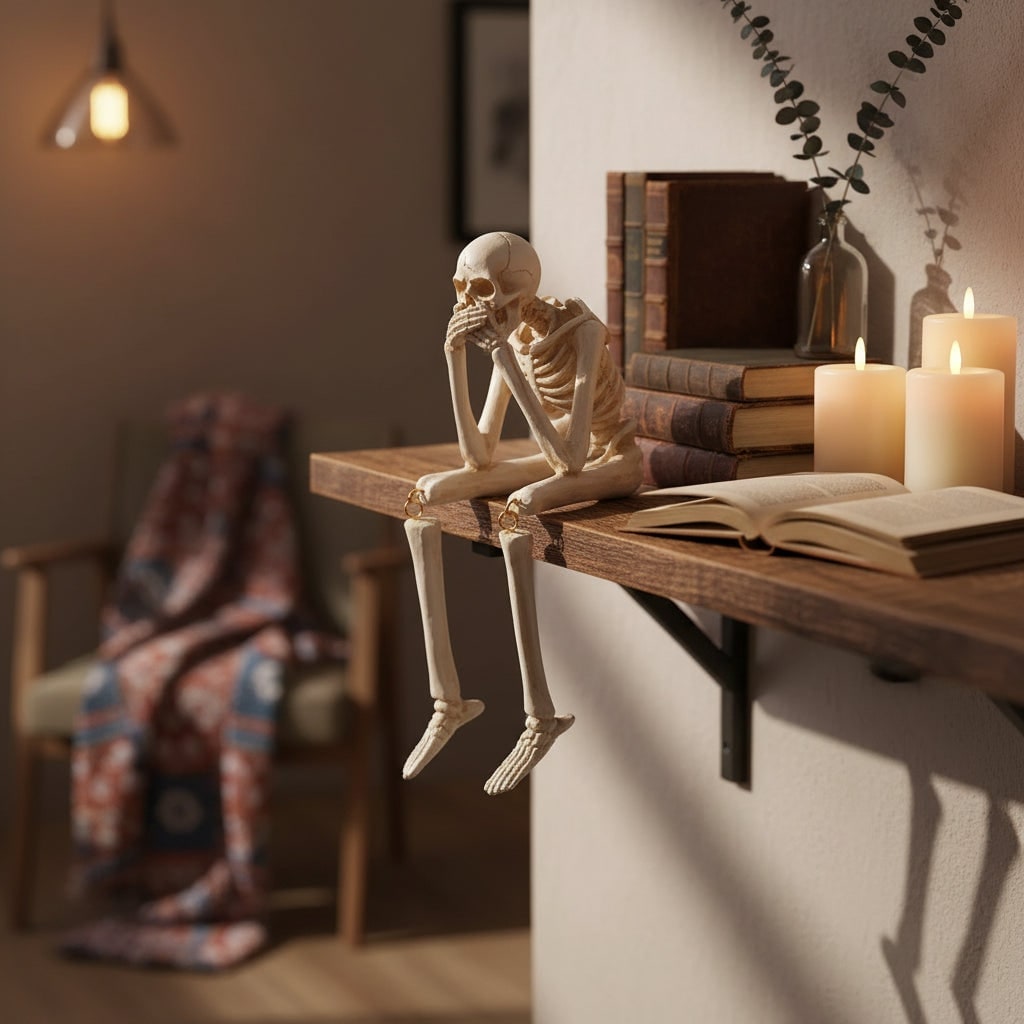Charming Poseable Skeleton Figurines for Spooky Decor