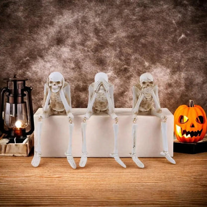 Charming Poseable Skeleton Figurines for Spooky Decor