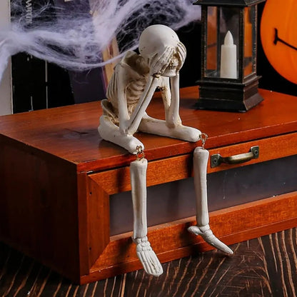 Charming Poseable Skeleton Figurines for Spooky Decor