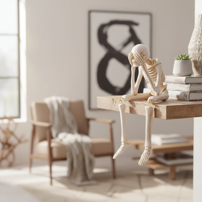 Charming Poseable Skeleton Figurines for Spooky Decor