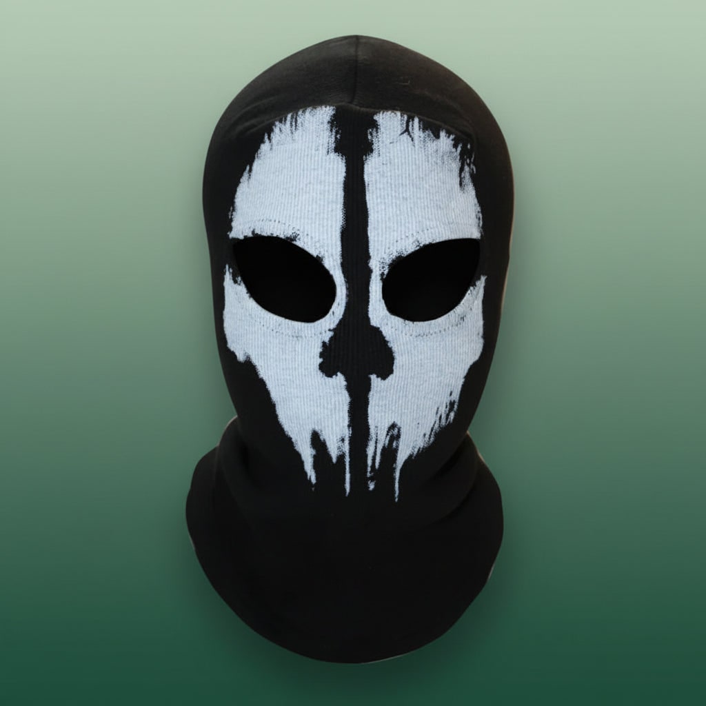 Creepy Phantom Knit Mask for Full Face Coverage in Winter