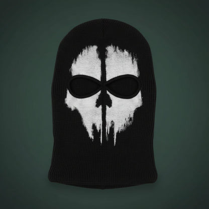 Creepy Phantom Knit Mask for Full Face Coverage in Winter